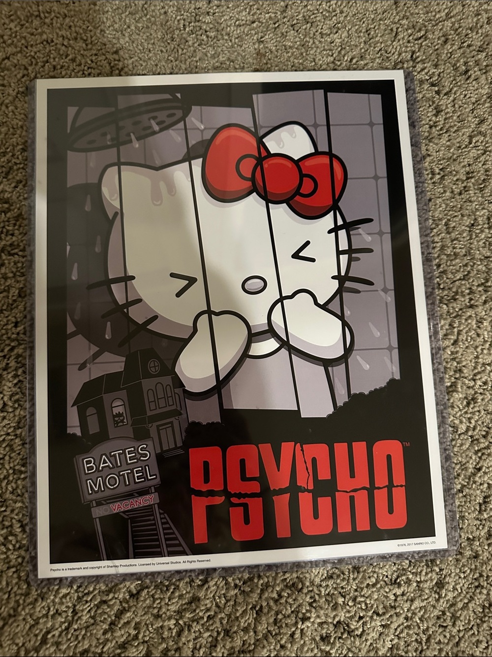H&M Hello Kitty Graphic Poster - Red, White, Black